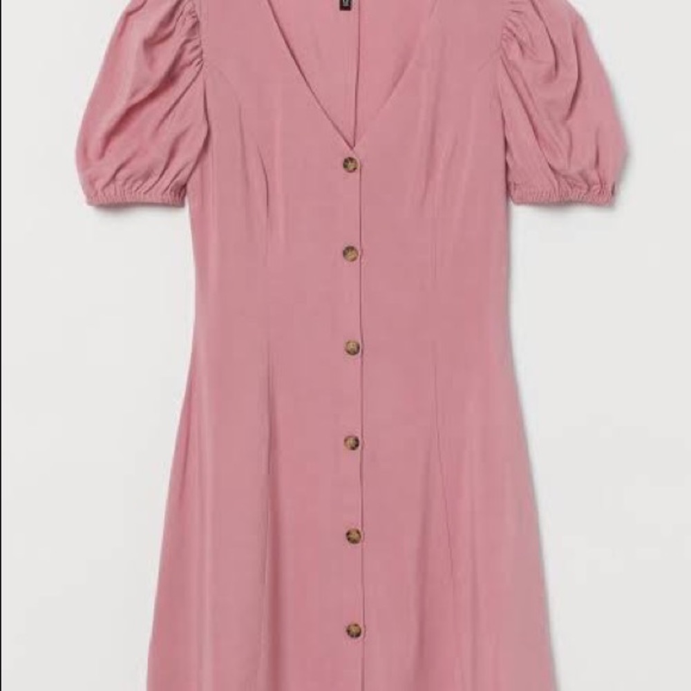 Dusky Pink Short Dress - Picture 5 of 6
